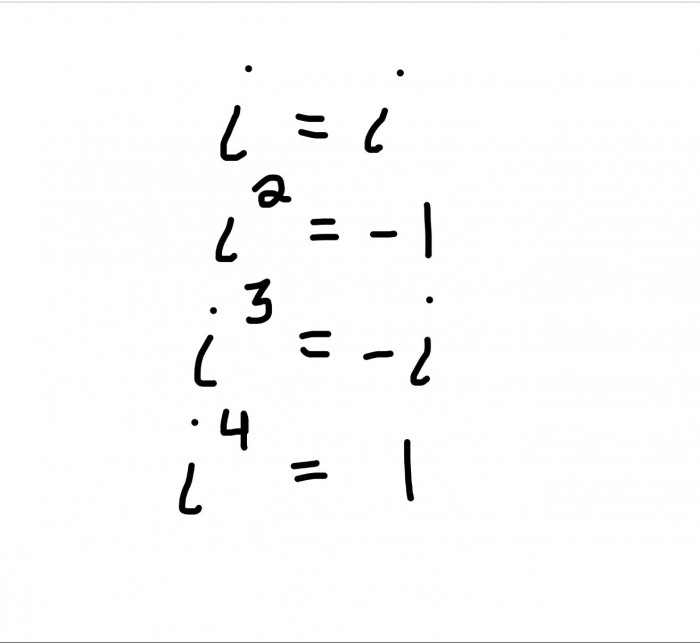 Imaginary numbers
